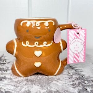 NEW Peppermint & Pine Gingerbread Man Christmas Mug